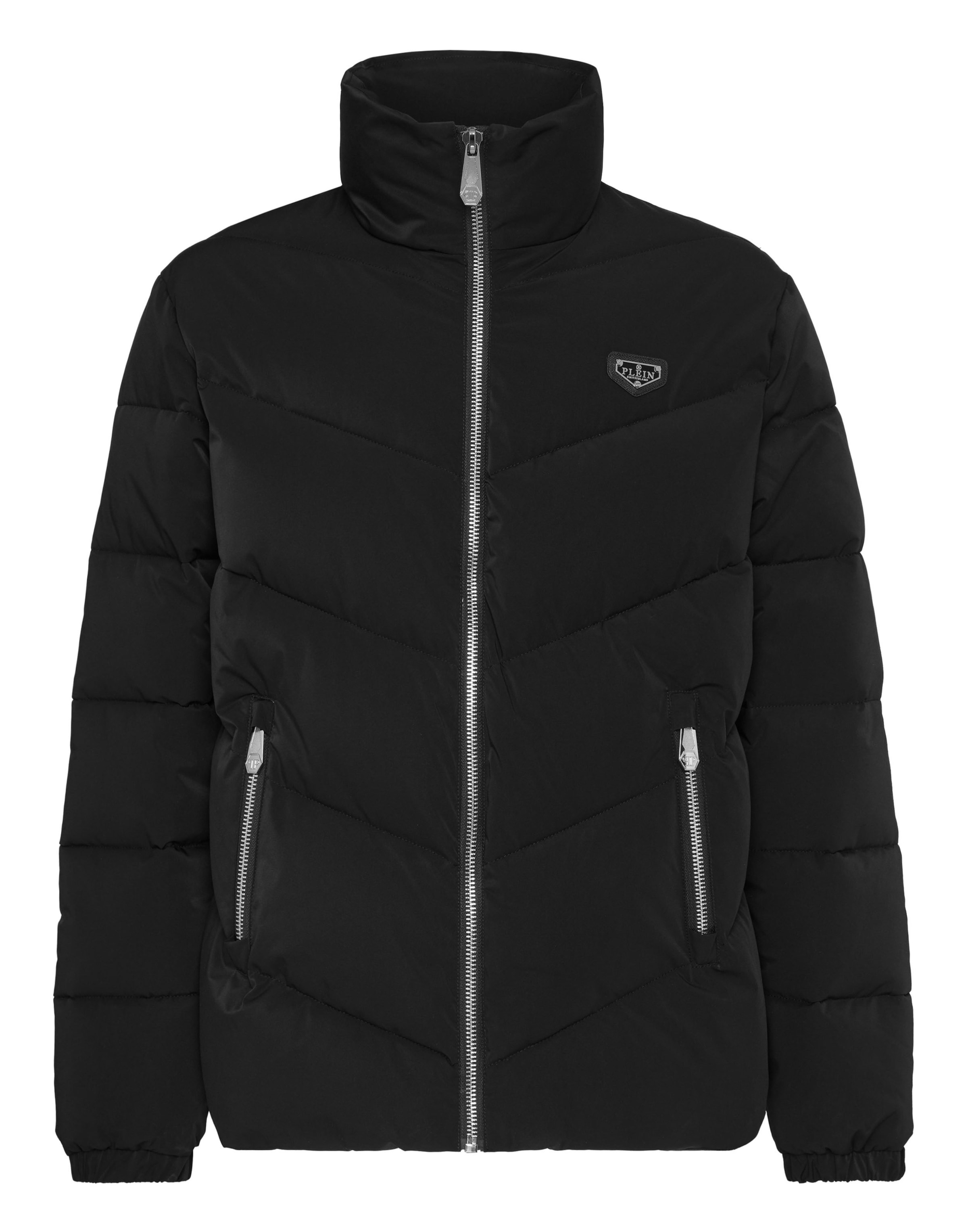 Philipp Plein Jacke in Schwarz: Vorderseite