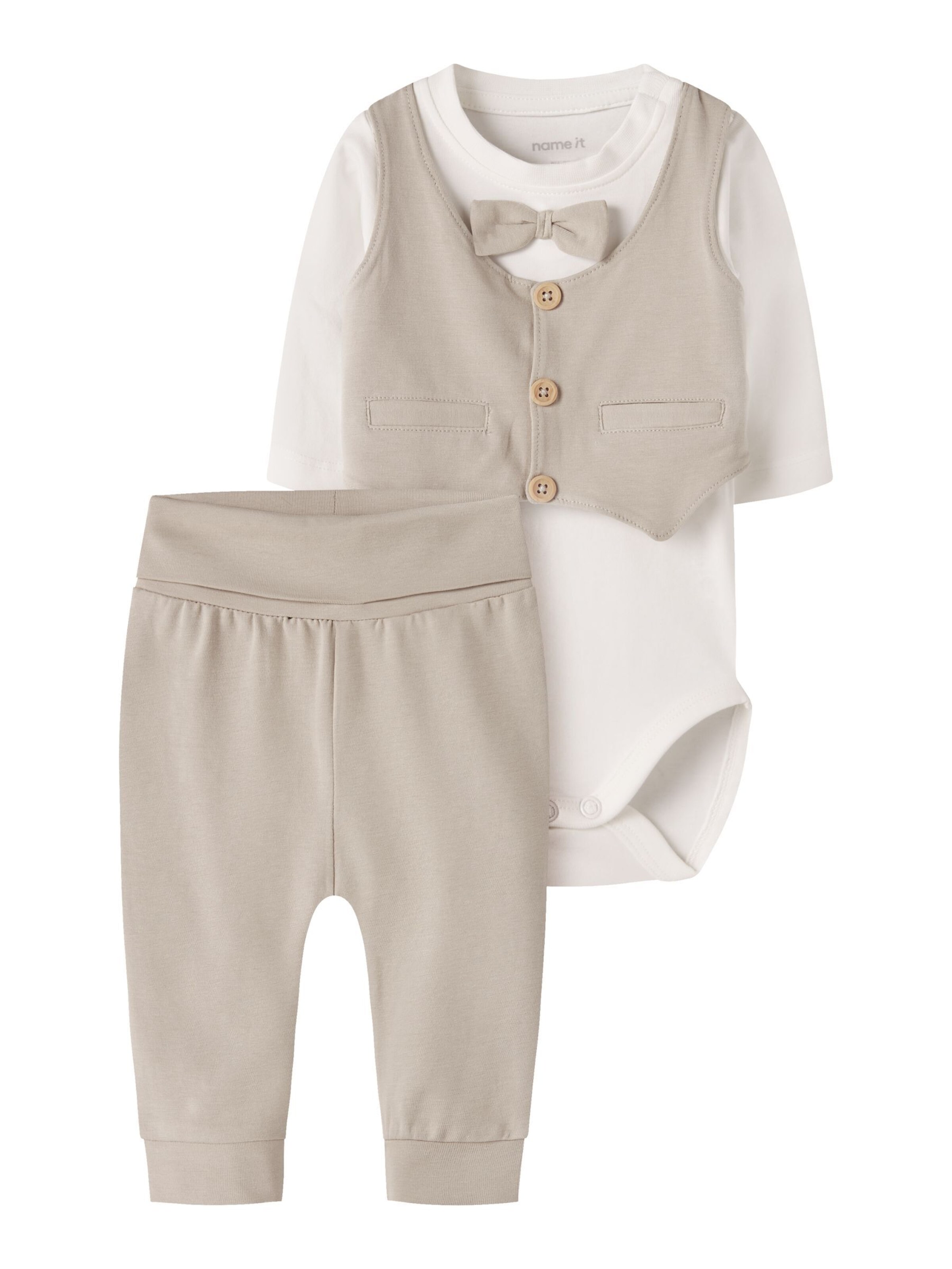 Set di NAME IT in beige: frontale