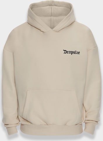 Dropsize Sweatshirt 'Embo' in Beige: Vorderseite
