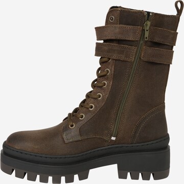 BULLBOXER Lace-Up Ankle Boots in Brown