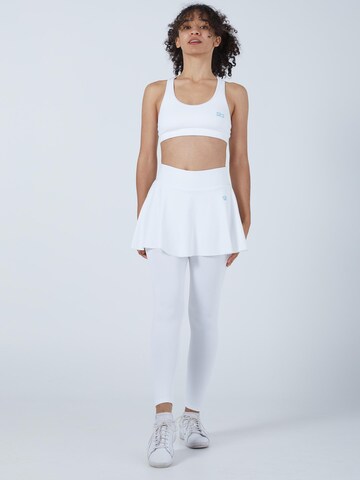 SPORTKIND Bustier Sport-BH 'Wide Straps'‌‌‌‌‌‌‌ in Weiß: Vorderseite