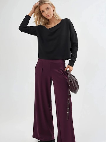 Wide Leg Pantalon Busem en rouge