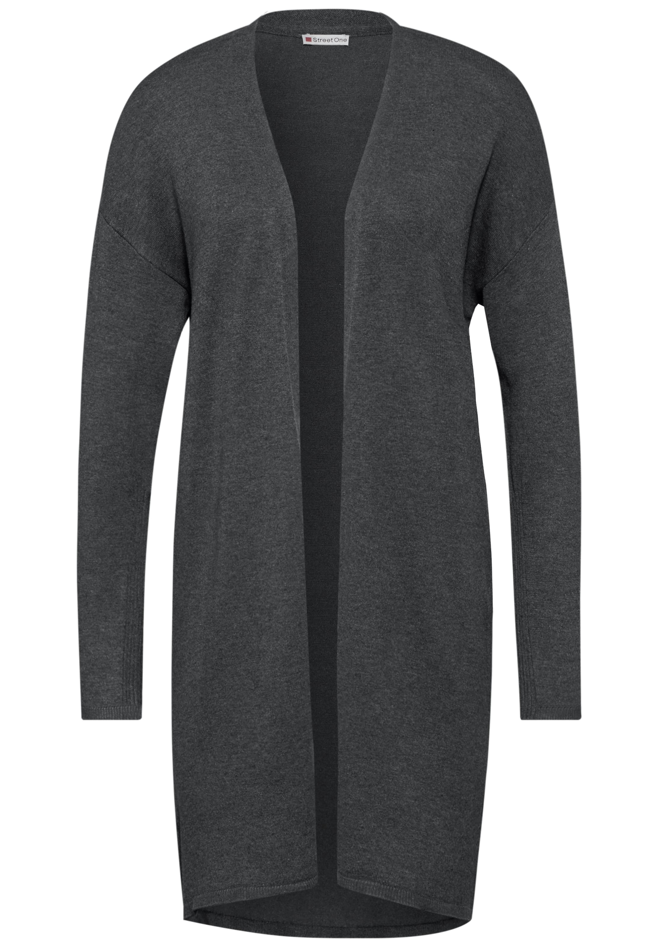 STREET ONE Strickjacke in Grau: Vorderseite