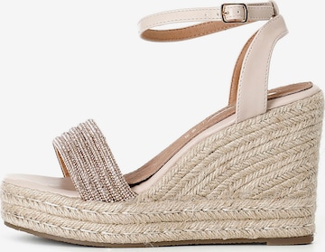 Sandales CAFè NOIR en rose : devant