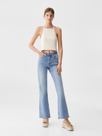 MANGO TEEN Flared Jeans in Blau