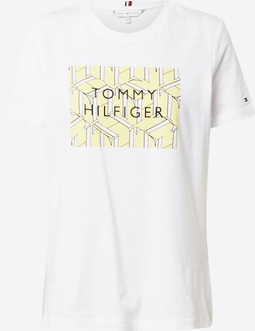 Tricou de la TOMMY HILFIGER pe alb: față