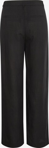 Gestuz Wide leg Pleat-Front Pants 'Paula' in Black