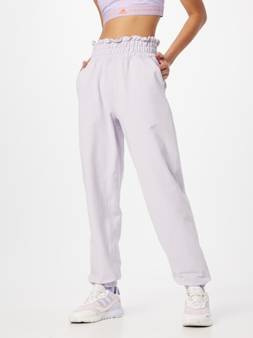 ADIDAS PERFORMANCE Tapered Sports trousers 'Studio' in Purple: front