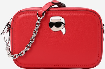 Borsa a tracolla 'Ikonik 2.0' di Karl Lagerfeld in rosso: frontale
