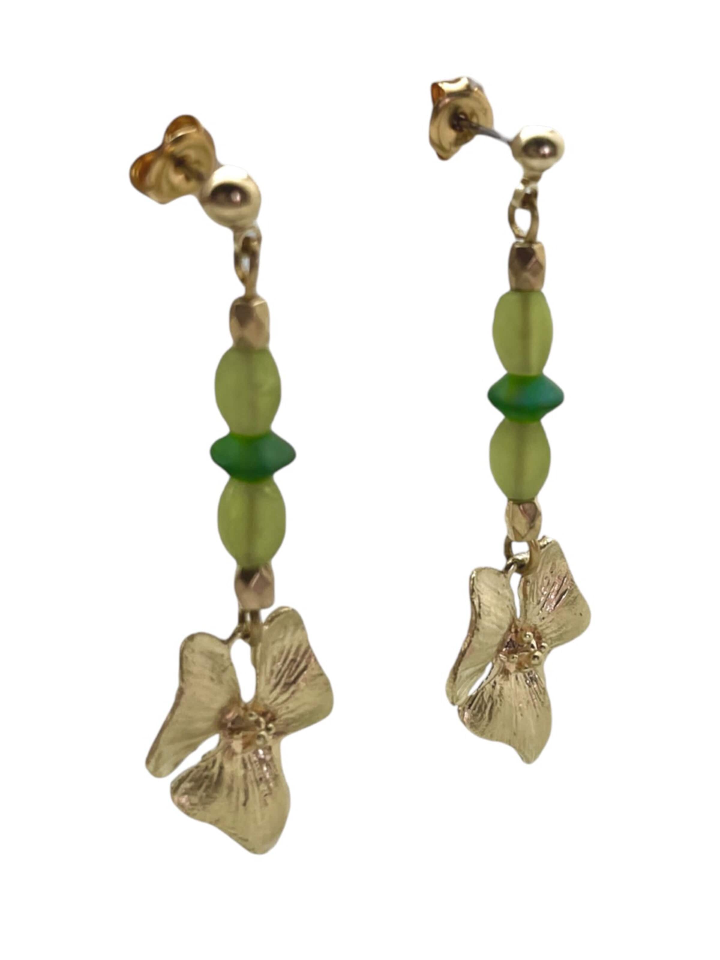 Gloria Mago Earrings 'Romantic' in Green