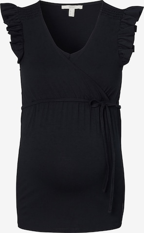 melns Esprit Maternity T-Krekls: no priekšpuses