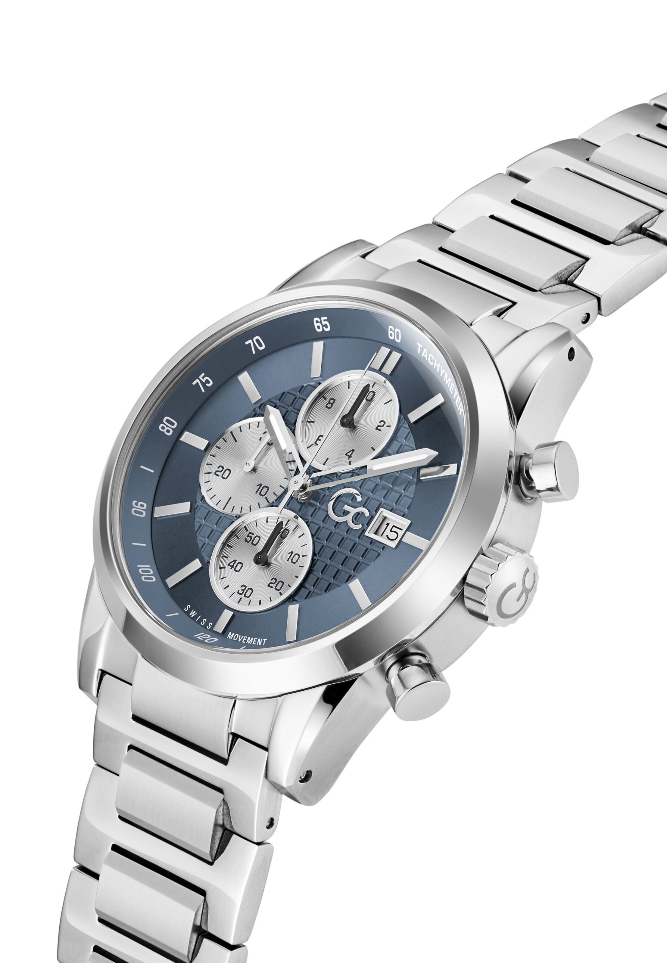 Gc Analogt ur 'Gallant' i sølv