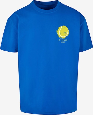 Merchcode Shirt 'Its Tennis Time' in Blauw: voorkant