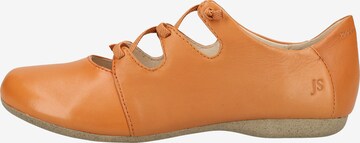 JOSEF SEIBEL Ballet Flats with Strap 'Fiona' in Orange