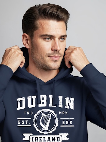 Neverless Sweatshirt 'Dublin Irish'‌‌ in Blau