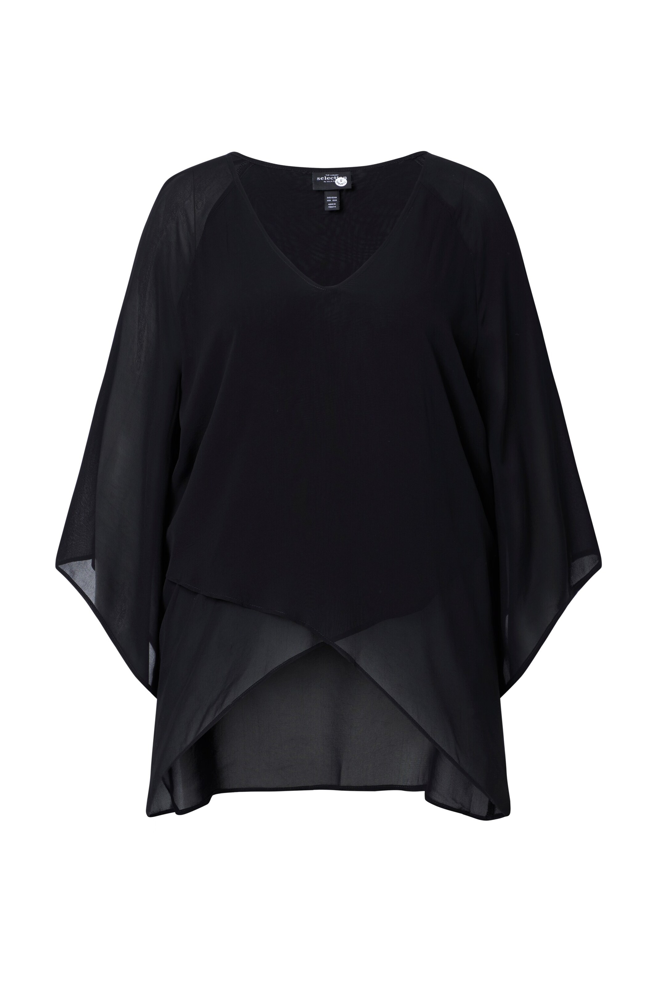 Ulla Popken Tunika in Schwarz: Vorderseite