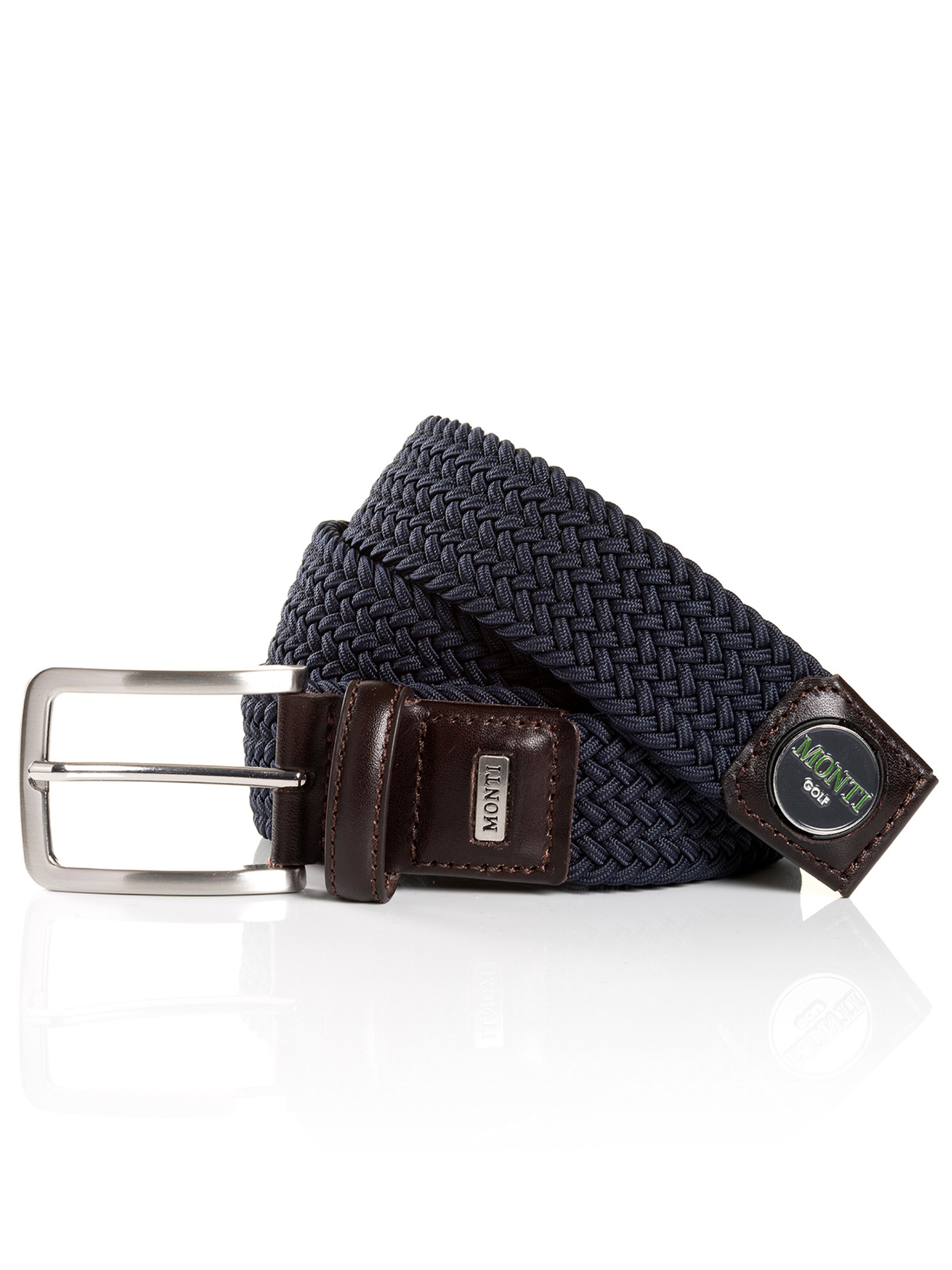 Monti Belt ' BIRDIE ' in Blue: front