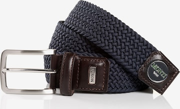 Monti Flechtgürtel ' BIRDIE ' in Blau: Vorderseite