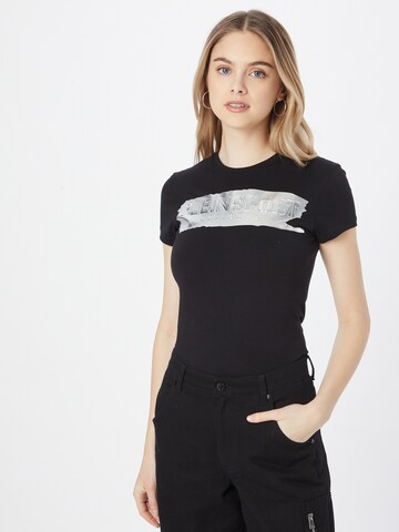 Plein Sport - Camiseta en negro: frente