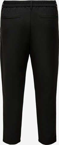 Only & Sons Regular Pleat-Front Pants in Black