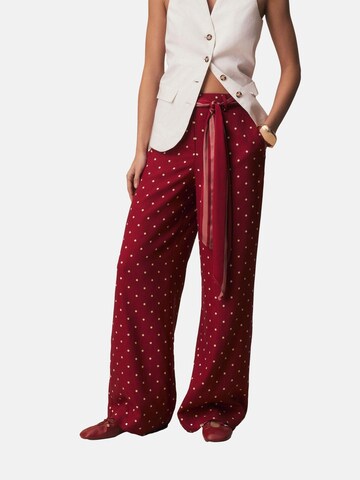 Wide Leg Pantalon Next en rouge : devant