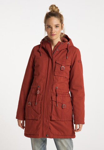 raudona DreiMaster Vintage Žieminė parka: priekis