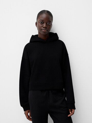 Bershka Sweatshirt in Schwarz: Vorderseite
