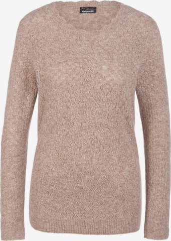 Pull-over Goldner en beige : devant