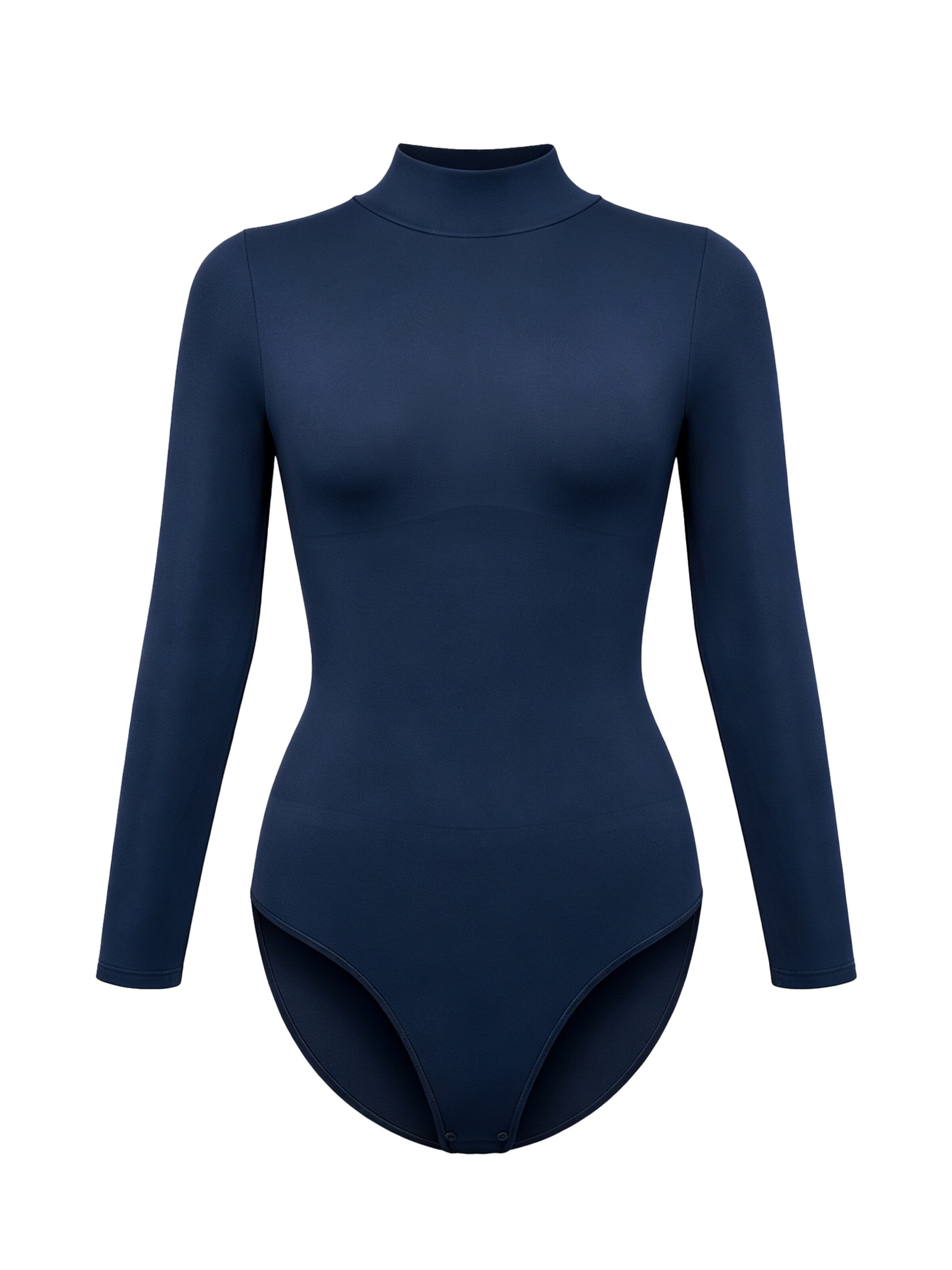 cfab Shaping bodysuit 'Clean Longsleeve Turtleneck Sculpting Bodysuit with Slip' in Blue: front