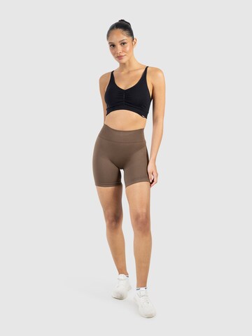 Smilodox Slim fit Sports trousers ' Scrunch Nomeli ' in Brown