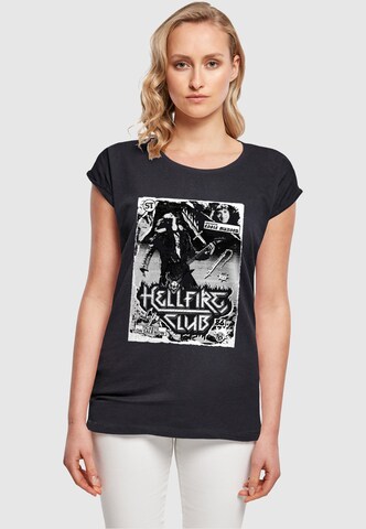 ABSOLUTE CULT Shirt ' Stranger Things ' in Blau: Vorderseite