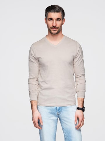 Ombre Shirt in Beige: front