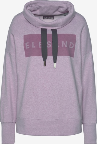 LASCANA Sweatshirt 'Arndis ELB' in Purple: front