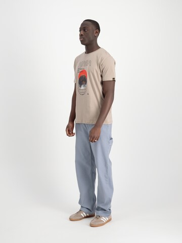 ALPHA INDUSTRIES Bluser & t-shirts 'NASA Orbit' i beige