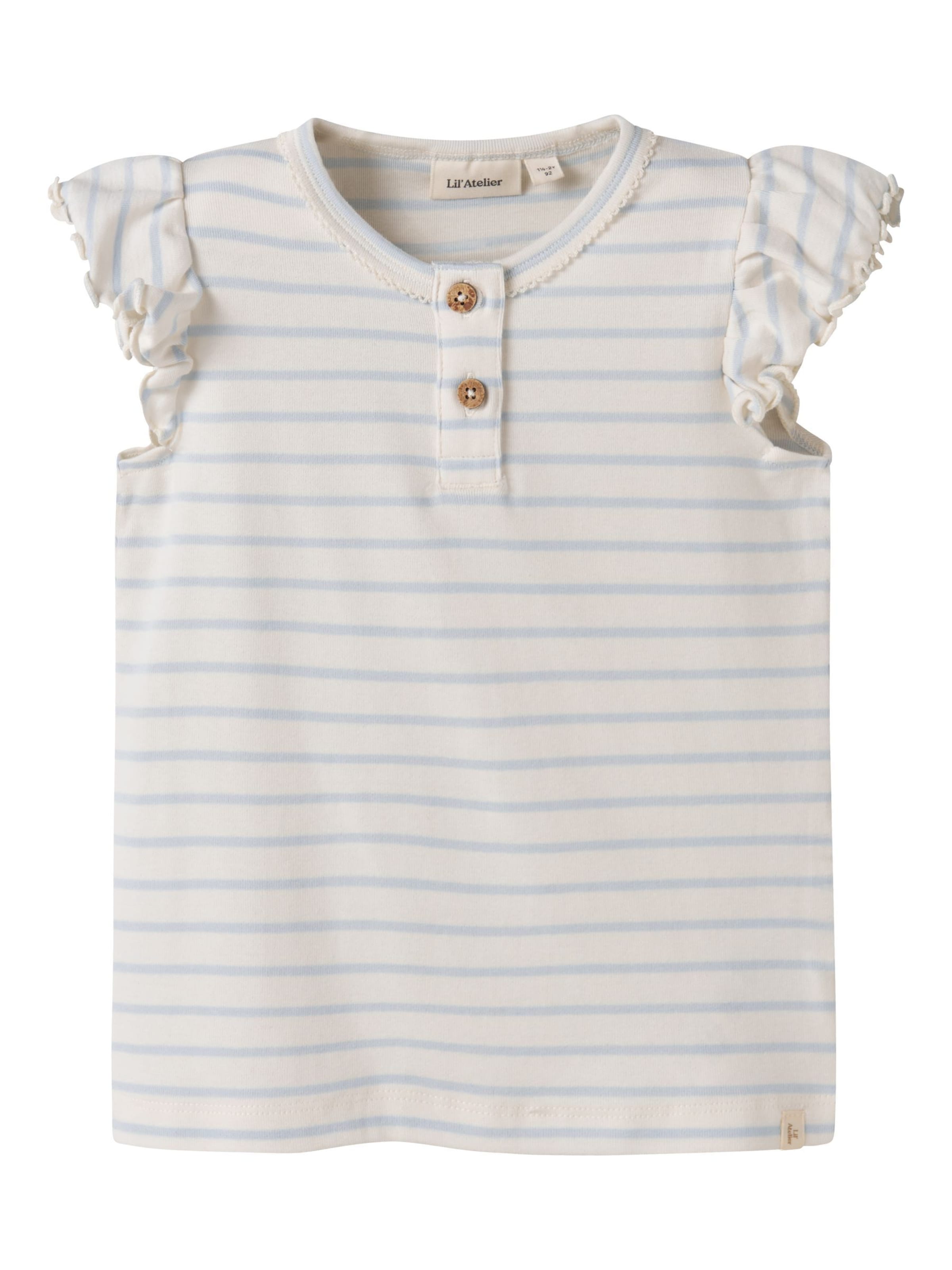 Lil'Atelier Top in Wit: voorkant