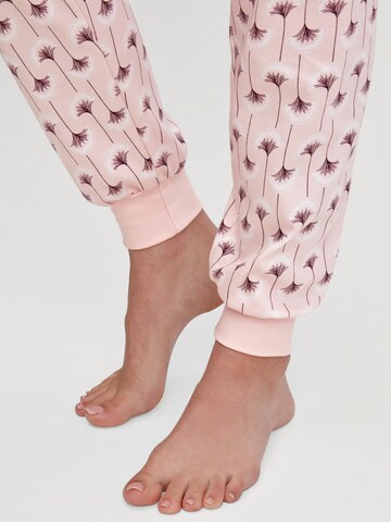 CALIDA Pyjama 'Midnight Flowers'‌ in Pink