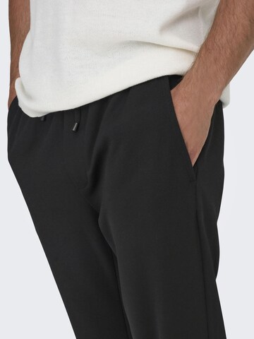 Only & Sons Конический (Tapered) Штаны 'ONSLinus' в Черный