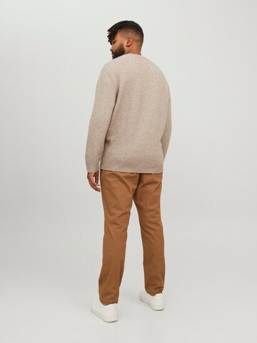 Jack & Jones Plus - Pullover 'JOROllie' em bege