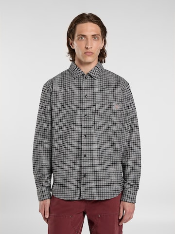 DICKIES Regular fit Srajca 'Hendersonville' | siva barva: sprednja stran