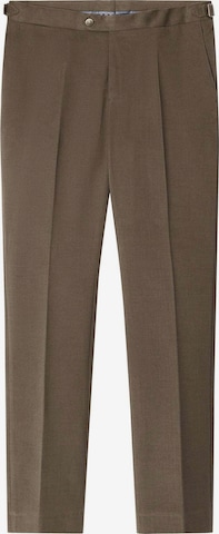 Slimfit Pantaloni chino 'Luxe' di Hackett London in marrone: frontale
