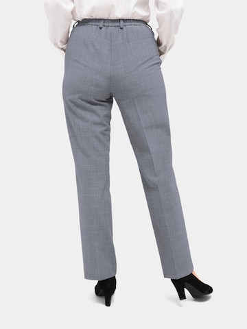 Goldner Regular Trousers with creases in Silver