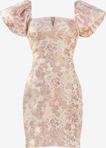 Chi Chi London Cocktail Dress in Pink: front