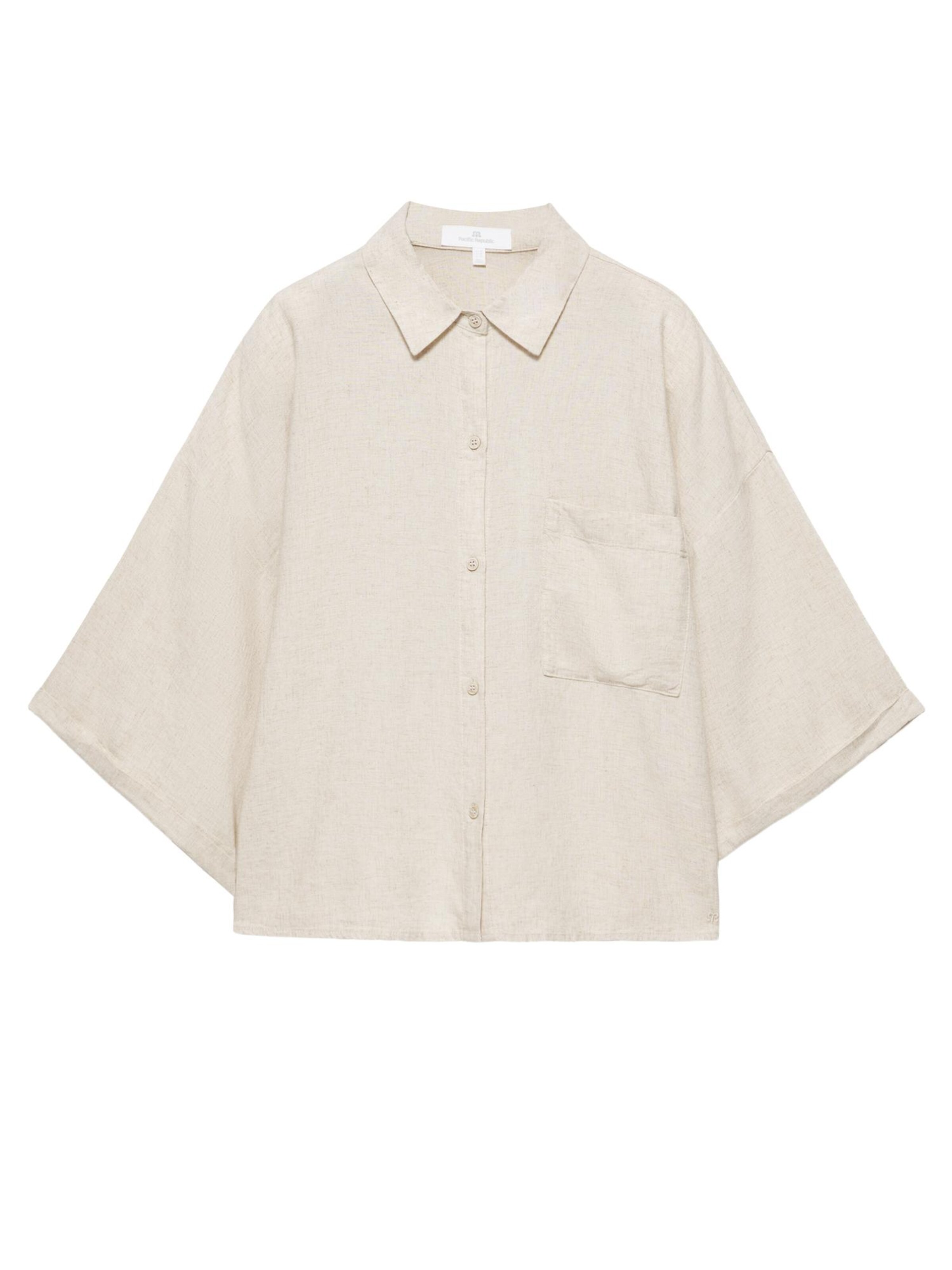 Pull&Bear Bluse 'PACIFIC' in Beige: Vorderseite