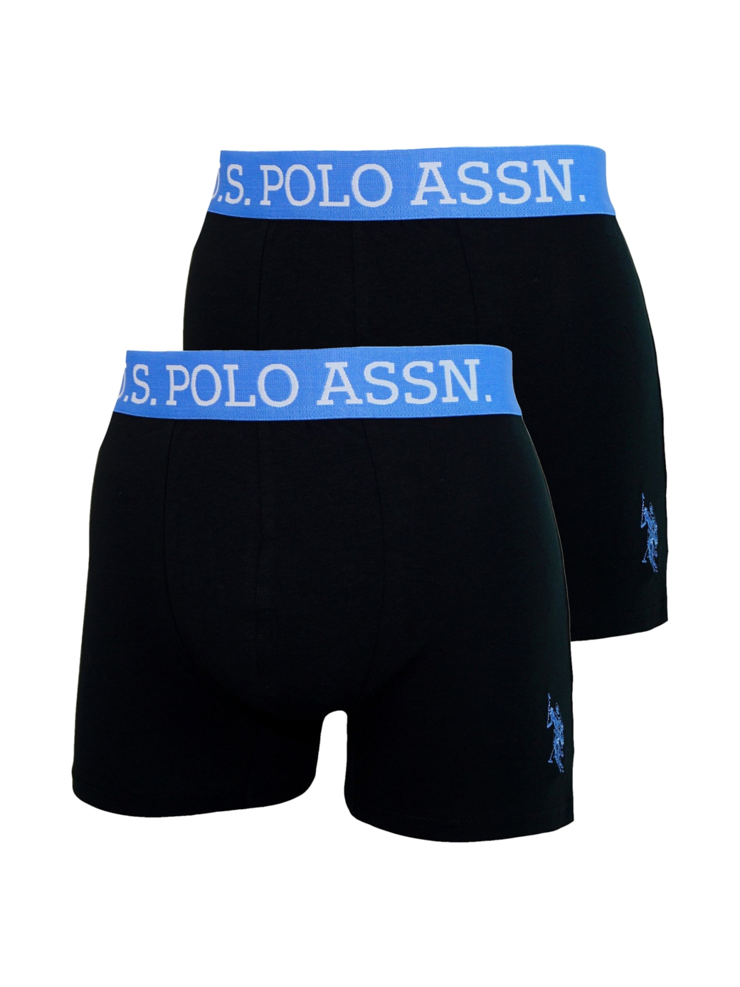 melns U.S. POLO ASSN. Bokseršorti: no priekšpuses