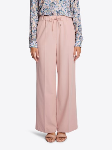 Loosefit Pantalon à plis Rich & Royal en rose : devant