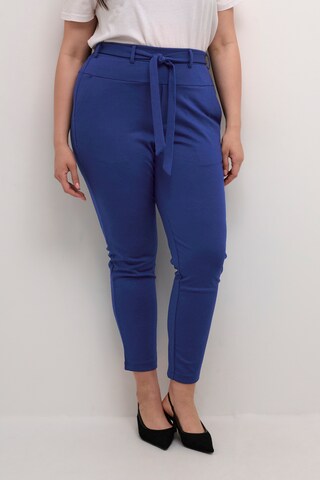 KAFFE CURVE Regular Hose 'Jenna' in Blau: Vorderseite