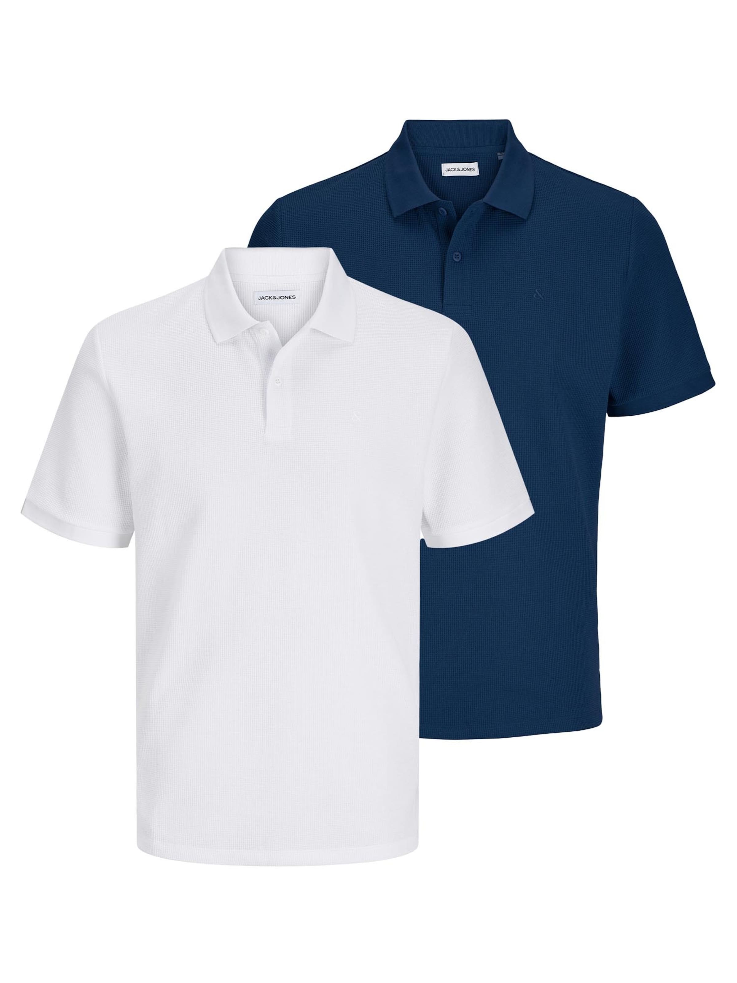 JACK & JONES Shirt 'Austin'‌‌‌ in blaumeliert, Produktansicht