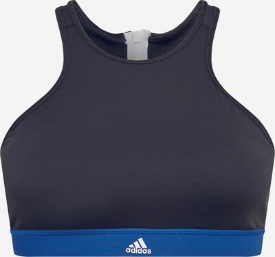 ADIDAS SPORTSWEAR Sport bh 'VARSITY' in de kleur Blauw / Zwart / Wit, Productweergave