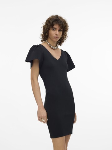 VERO MODA Knitted dress 'GINNY' in Black: front