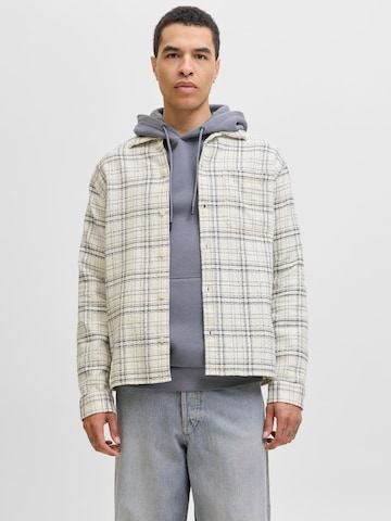JACK & JONES Regular fit Button Up Shirt in White: front